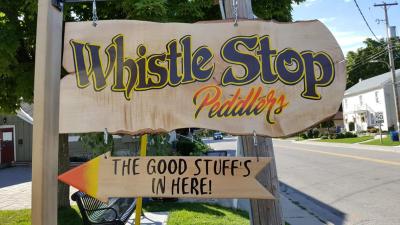 Whistle Stop Peddlers Sign 
