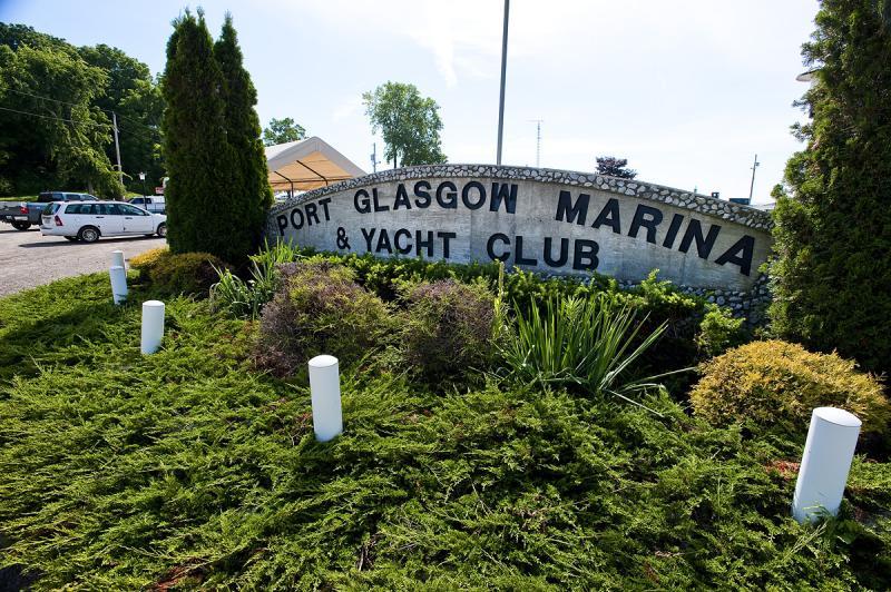 Port Glasgow Yacht Club & Marina sign 
