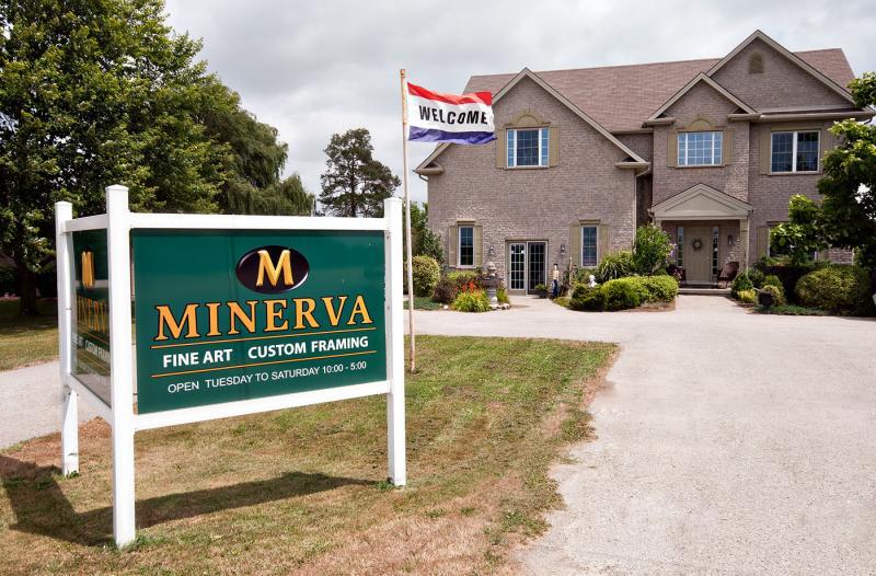 Minerva Art Gallery sign and building 