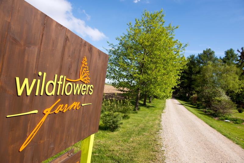 Wildflowers Farm sign