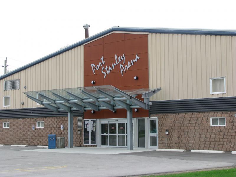 Port Stanley Arena entrance 