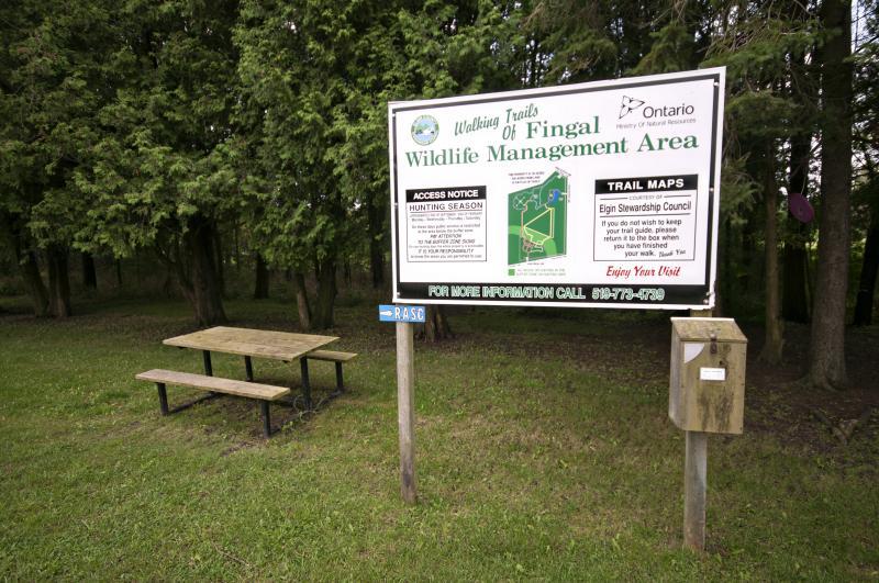 Fingal Wildlife Management Area Sign