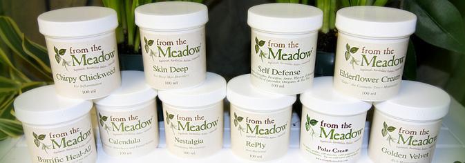 A display of containers of hand cream